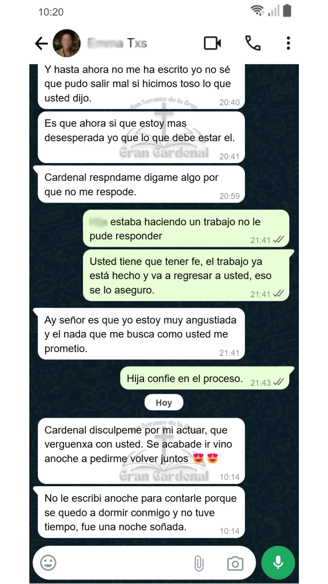 Testimonio protección